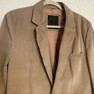 Vintage Mens Suede Leather Sport Coat size 44 1970’s by Cottrell & Hayes